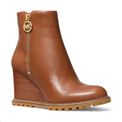 evelyn wedge bootie michael michael kors|Michael Michael Kors Women's Evelyn Lug Sole Wedge Booties.